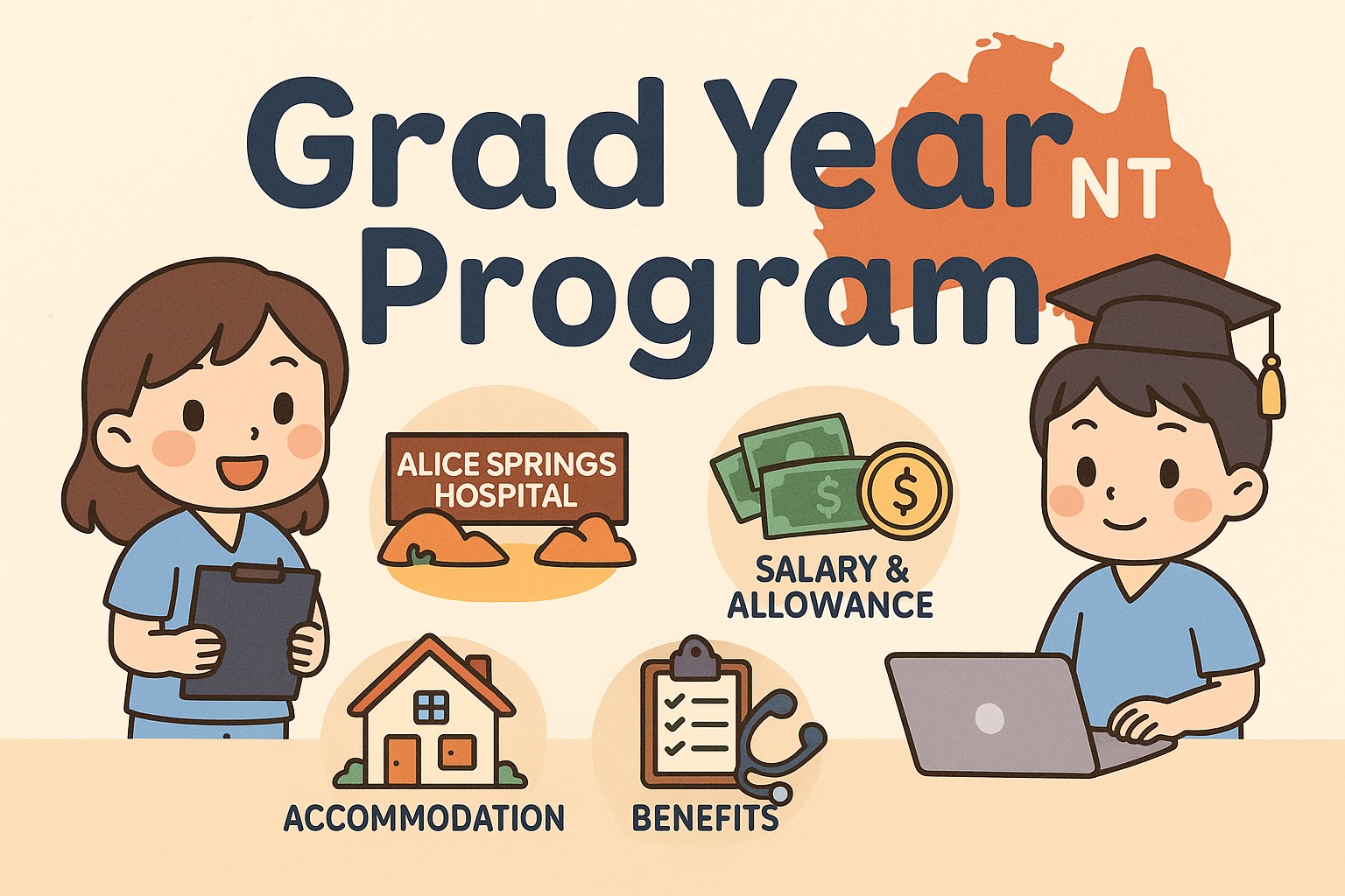 โปรแกรม Grad Year รัฐ NT สำหรับพยาบาลจบใหม่ในออสเตรเลีย